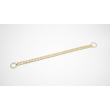 Hundehalsbånd GULD Forgyldt metal størrelse XL