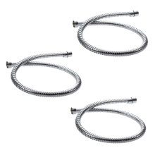 3X 80 cm FleXible Stainless Steel Bathroom Water Shower Hose