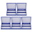 5X Royal  Plastic Rectangle Hold 100 Microslide Slide Microscope BoX 1