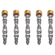 5X PH2 Haerte 65 MM Kreuzschlitzschraubendreher Bit Doppelkopf Elektroschrauber Phillips Schraubendreher mit Magnetring