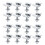 16Pack Solar Panel Mounting Brackets, Solar Panel End Clamps, Centre Clamps, for PV Solar Panel Solar Module 30mm 1