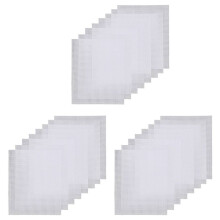 Almohadillas de Lona 24 Piezas Hoja de Malla de Plástico Rectángulo Blanca Lona de Plástico Flexible para Manualidades DIY Bordado Artesanía Punto