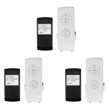 3X Deckenventilator-Fernbedienungsset, Kleine Universal-Deckenventilator-Lichtfernbedienung, Geschwindigkeit, Licht, Zeitsteuerung, Kabellose