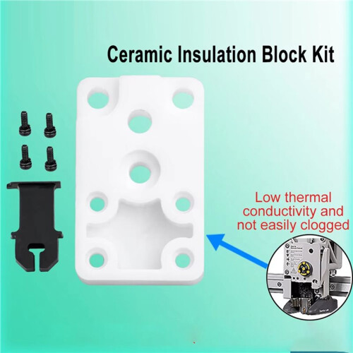 2X for  A1/A1  Heating Assembly Ceramic Insulation Block Kit Hotend Heat for  H2D Left Base 2