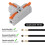 30Pcs Compact Wire Conductor Connector, T-Shape Lever Nut Wire Connector, Quick Splitter 3 Way Electrical Connectors 6