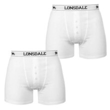 Lonsdale herre boxershorts, 2-pak, hvid, størrelse 3XL