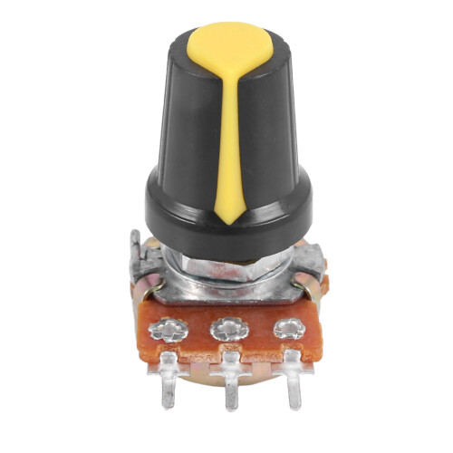25 Piece 100K Ohm 3 Terminals Linear Taper Rotary Audio B Type Potentiometer Pot 1