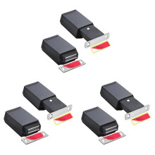 6 Pack Heavy Duty Push & Lock for Hidden Door Touch Latches and Catch Magnet Push Release Drawer Pull Tip, Black