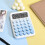 Desktop Mechanical Calculator, Cute  Buttons Calculators with 12 Digits Large LCD Display, Desk Accessories, 3
