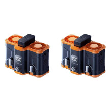 2X 10000mAh Waist Mounted Fan with Dual Air Vents, Detachable Battery, Portable Clip High-Temperature Operation