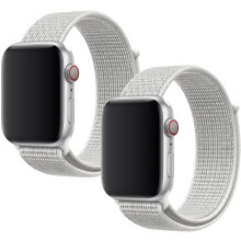 2x Urrem til Apple Watch 1/2/3/4/5/6/7/8/9/SE 42/44/45/46mm grå