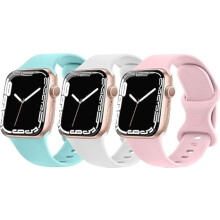 3x Urrem til Apple Watch 42/44/45/49 SE/9/8/7/6/5/4/3/2 forskellige farver
