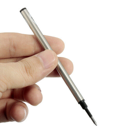 JINHAO Medium Nib Screw Roller  Point Pen Refill Black Ink Quantity:6 2