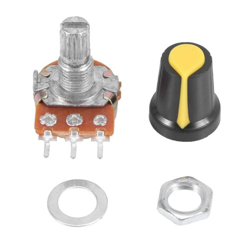 50 Piece 100K Ohm 3 Terminals Linear Taper Rotary Audio B Type Potentiometer Pot 1