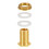 Solid Brass Bulkhead Fitting, 9 Sets 3/8 Inch Female 1/2 Inch Male Solid Brass Water Tank Connector Threaded with Ring 5