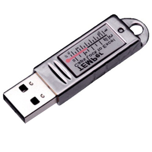 2X USB-Termometer Datortemperatursensor Temperatursond Akvariumindustri Fjärrmonitor Guld TEMPer 1