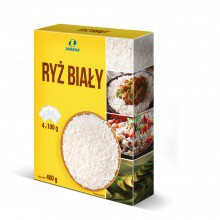 Mellemkornede hvide ris 4*100g Lewiatan