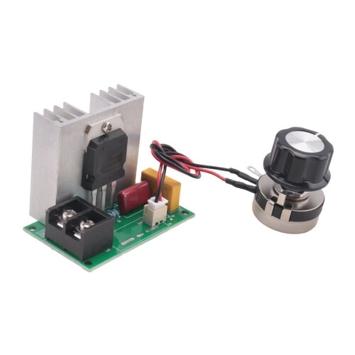 2X AC 220V SCR 8000W Electronic Voltage Regulator Motor Speed Controller Dimming Speed Temperature Control 1