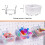 24 Pieces Pegboard Plastic Bins Kit - Pegboard Bins with Hooks - Pegboard Accessories Workbench Bins Fits to Peg Board 8