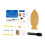 3X Welding Practice Kit, Electromagnetic Swing Welding Kit Leaf Shape Pendulum Needle with LED Light Kit,for Decoration 2