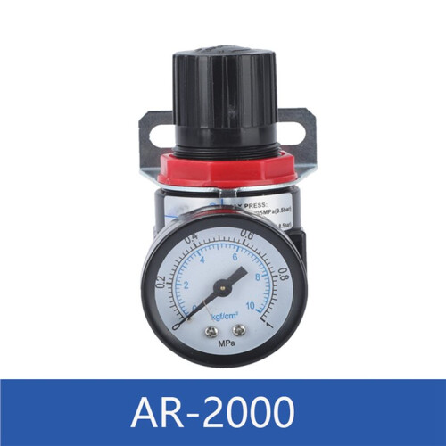 2X AR2000 G1/4 Inch Thread Air Control Compressor Pressure Relief Regulator Valve with Fitting 2