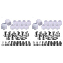 60Pcs P80 Plasma Cutting Consumables Kit, Plasma Nozzle, Electrode, P-80 Cutting Plasma Cutting Machine Torch 1.5mm