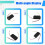 2X Ceiling Fan Light Controller 24V 30W Inverter Motor AC220V Stepless Dimming Temperature 433 10