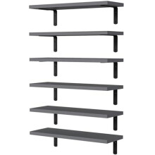 Floating Shelves,Wooden Floating Shelves for Wall Decor, Wall Mounted Floating Bathroom Shelf for Storage Grey