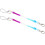 2X Lobster Hook   Spring Stretchy Coil Keyring Keychain Strap Rope Cord 1
