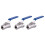 3X 1/2 Inch Stainless Steel Internal Thread Lever Handle  Valve 1