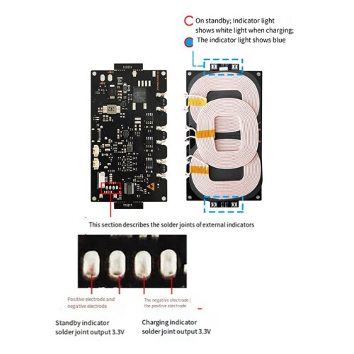 2X 22W High Power 12V Quick Charging Wireless Charger Transmitter Module Universal Wireless Charging Modules 2