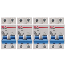 4X 2P 63A AC400V MCB Solar Photovoltaic (pv) Solar AC Circuit Breaker