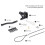 4X Self Locking Gate  for Wooden Fence Heavy Duty, Steel Spring Cable Pull String Gate Hardware Gate Lock 7