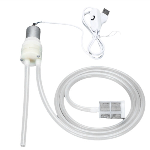 2X DIY Large Flow Electric Wine Pump USB Interface Pump  Dosing Pump Electric Water Pump Suction Device 2M 1