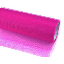 Ensfarvet tyl, fuchsia, 15 cm x 9 m, 1 stk.