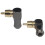 10 Uds. Conector RCA Conector de Audio Macho Codo de Ángulo Recto de 90 Grados Conector de Terminal de Altavoz para Soldar Cable de Vídeo 4