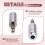 2X Replacement Helicopter Headset Plug Adapter U-174/U Assemble Type for  David Clark Helicopter Headset Silver 6