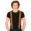 Neonorange Disco-seler med 80'er-outfit 1