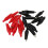 200 Pcs Black Red Soft Plastic Coated Testing Probe Alligator Test Clip 2