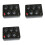 3X Black Resistance Box Variable Decade Resistor Resistance Box 0-9999.9 Ohm Physical 2