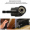 18Pcs Right Angle Drill Attachment Set with 105 Angle Drill Adapter and Impact Grade Socket Adapter 3