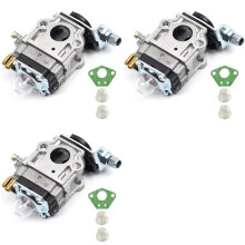 3 Set 15mm Carburetor Kit for Brush Cutter 43Cc 49Cc 52Cc Shredder Chain Saw Chainsaw