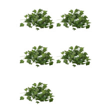 5piezas 2m Plantas Artificiales Largas Hojas de Hiedra Verde Vid de Uva Artificial Hoja Falsa de Partenciscisus, Decoracion de Casa Boda y Bar,