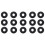 600 Stuks O-Ring in Nitrilrubber 6 X 2 mm 6