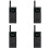 4X for  Walkie Talkie 2S Protective Case Silicone Cover Interphone Protective Shell Anti-Drop Accessories,Black 1