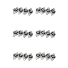 24 Stuks Kfl08 Kussenbloklager 8 mm Boring Diameter Zinklegering Ruitvormige Flenslager voor CNC