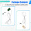3X Sauna Furnace External Control Probe Wire Temperature Control Probe Sauna Room External Control Sensor Probe 8