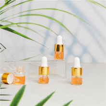 300Pcs Glass Dropper Bottle Bulk Clear Essential Oil Dropper Bottles Small Glass Dropping Sample Containers 1 Ml