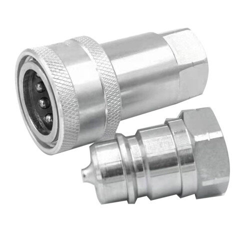3X Quick Release Fitting ISO7241-A NPT Hydraulic Coupling Connector 1/2Inch Quick Change Interface 1