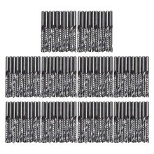 100Pcs Cnc Router Bits 3.175 X 22Mm Single Flute Spiral Carbide Cnc Router Bits Milling Cutter